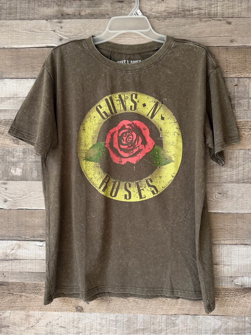 Guns N’ Roses Men’s Large NWT Official Licensed Acid Wash Graphic Rock Band Tee